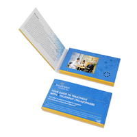 Carte de visite vidéo numérique électronique de 2.4 pouces, Mini format, avec livre LCD, vente en gros