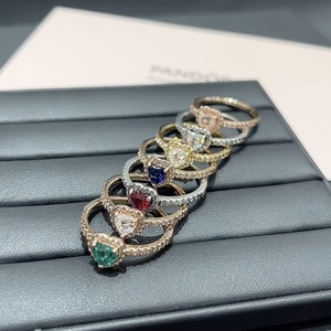 Anillo <span class=keywords><strong>de</strong></span> Plata <span class=keywords><strong>de</strong></span> Ley S925 con Corazón Elevado <span class=keywords><strong>de</strong></span> <span class=keywords><strong>Pandora</strong></span>, Regalos para el Día <span class=keywords><strong>de</strong></span> San Valentín - Product Image 4