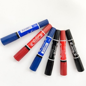 Los Mejores Marcadores Permanentes de Punta Doble Mini en Negro, Rojo y Azul, 10 Piezas por Caja, Precio Económico - Product Image 2