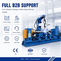 Station de soudage verticale à 6 axes servo-électrique PLC, solution de soudage par cylindre hydraulique, bras de robot de soudage