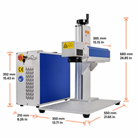 Machine de marquage laser à fibre Sttedu 20/30/50W pour bijoux, or, argent, laiton, acier inoxydable, format DXF/BMP, dispositif CNC haute précision