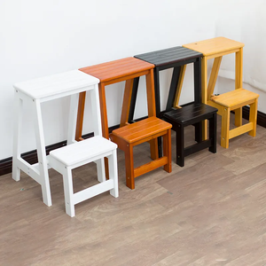 Tabouret en deux marches de haute qualité Caractéristiques antidérapantes Pédales en bambou stables Design moderne Utilisation en extérieur Matériau en bois Fabriqué en Chine Easy Mail - Product Image 3