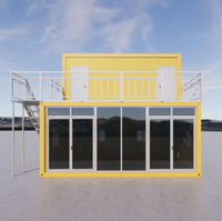 20 conteneurs modulaires préfabriqués détachables de 40 pieds pour bureaux, maisons conteneurs préfabriquées mobiles avec terrasse, prêts à l'emploi rapide