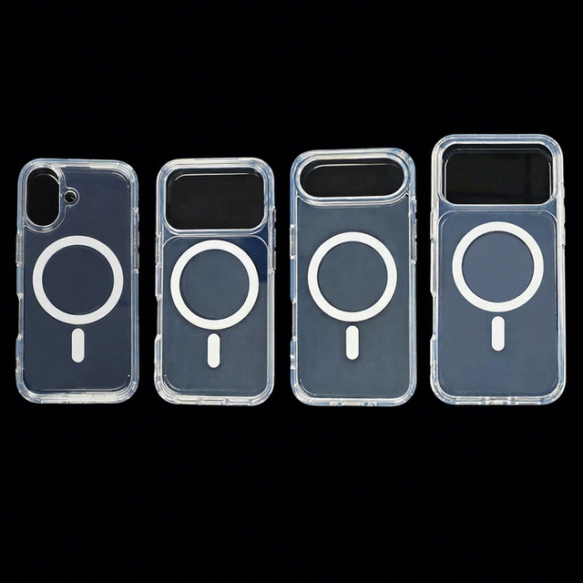 Wholesale OEM Magnetic Transparent Phone Case for iPhone 17 Series, Clear TPU Shockproof Cover