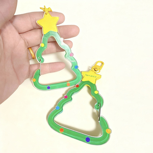 Custom PVC Acrylic <b>Anime</b> Carabiner Bag Pendant Decorative <b>Keychain</b> Creative High Color Value DIY Backpack Multifunctional Buckle - Product Image 3