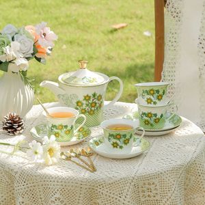 Service à café et à thé occidental de luxe 15 pièces en porcelaine fine de Chine avec coffret cadeau écologique - Product Image 2