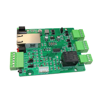 Papan Kontrol Akses Wiegand 2 Saluran RJ45 Ethernet yang Disetujui CE RoHS, Konverter TCP Wiegand 2, Papan Relay IO Ethernet