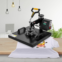 Máquina de prensa de calor digital 8 en 1 para sublimación de tazas, camisetas, zapatos, gorras y platos, impresora de transferencia multifunción.