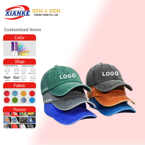 قبعات بيسبول رجالية عالية الجودة بتصميم 6 ألواح مطرزة باللون الأزرق الملكي المغسول من XNKY موديل 2026، قبعات سناب باك تروكر قابلة للتخصيص بشعار خاص - Product Image 1