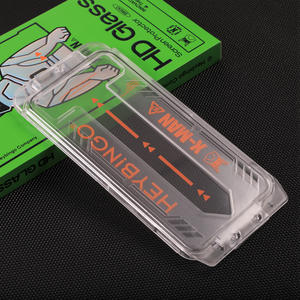 Eliminación automática de polvo Quick Stick 9H Protector de pantalla de vidrio templado para iPhone 15 Plus 14 13 Pro Max Easy <span class=keywords><strong>App</strong></span> HD Magic Box - Product Image 4