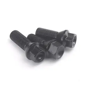 m12X1.5 10.9 Grade Black Hub Bolt for bmw E30 E46 E93 E28 E34 E60 36136781150 Wheel Bolt Car Wheel Bolts