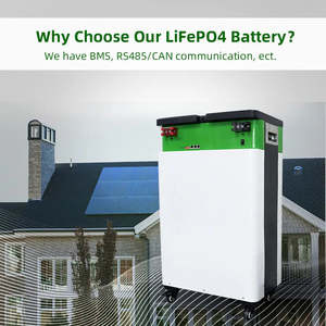 Batteries au lithium 48V 200Ah 51.2V 100Ah, 6000 cycles, 15kWh, blanches, 175kg, pour système solaire domestique, classe IP65, LiFePO4 48V 200Ah - Product Image 5
