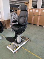 Chaise de barre de bateau à suspension à dossier haut réglable avec appui-tête amovible marin