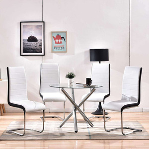 JRY fabbrica all'ingrosso a buon mercato nero bianco <span class=keywords><strong>marrone</strong></span> <span class=keywords><strong>sedie</strong></span> da pranzo schienale alto Comfort ristorante tavoli <span class=keywords><strong>e</strong></span> <span class=keywords><strong>sedie</strong></span> - Product Image 4