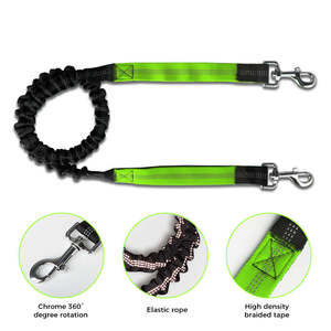 Ayarlanabilir çok fonksiyonlu köpek tasma yansıtıcı Bungee bel kemeri katı naylon eller serbest kolay yürüyüş için kürklü arkadaş - Product Image 4