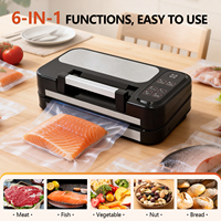 Machine de mise sous vide OEM 95KPa avec double étanchéité pour aliments secs et humides, scelleuse sous vide avec poignée Easy-Lock, pour usage commercial