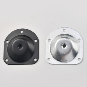 Furniture Leg Carbon Steel M6 Round Silver Black Heavy Duty <b>Bed</b> Cabinet Industrial Stamping Part - Product Image 1