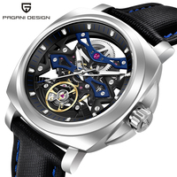 Montre automatique de marque de luxe pour hommes, pointeur en platine, boîtier en acier inoxydable, étanche, chronographe de Sport à la mode, Relogio Masculino