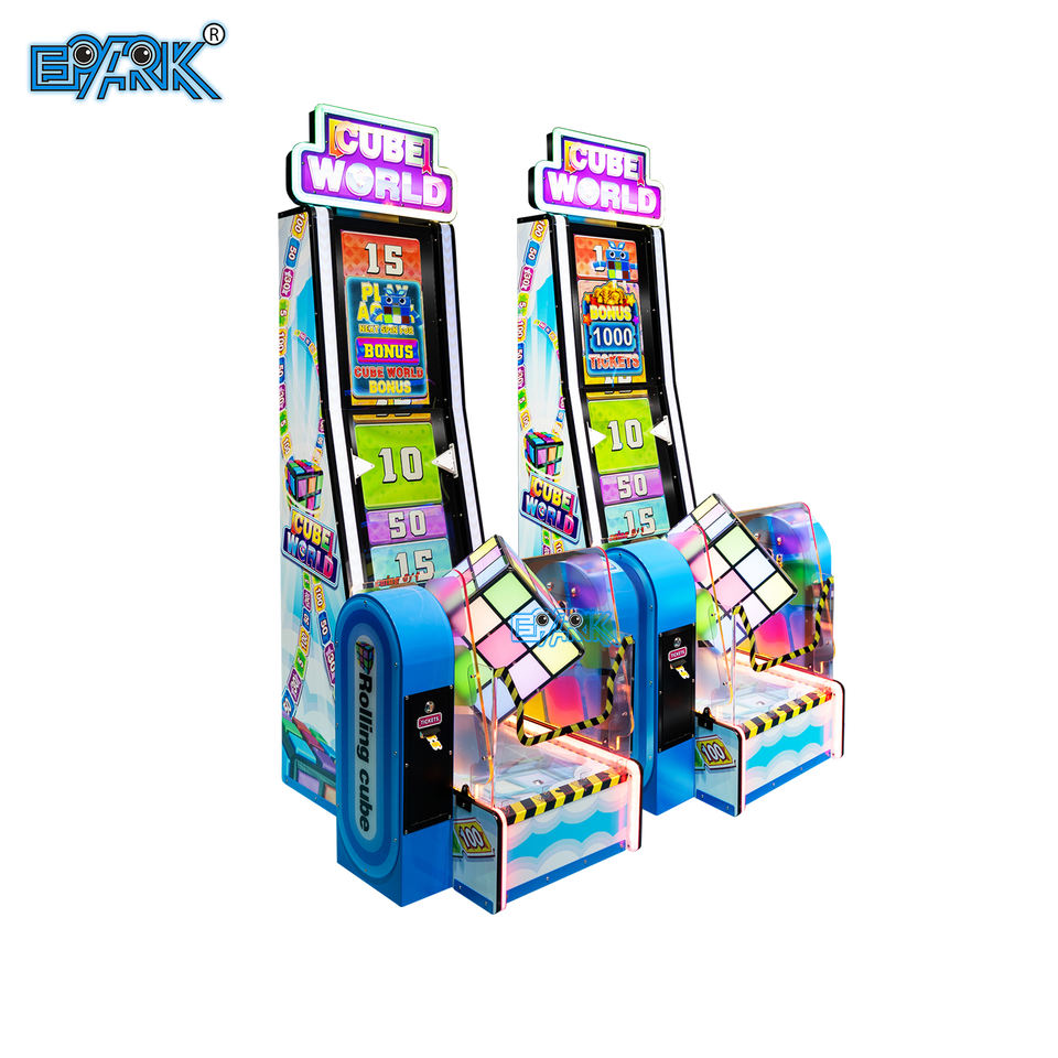 Coin Operated Cube World Ticket Redemption Arcade Games Machine