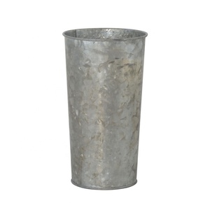 Home Decor Nordic Galvanized Zinc Flower Vase Tall Home Decor