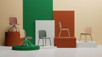 Mobilier scolaire empilable bibliothèque lecture contreplaqué élégant cadre en bois sans bras bureau salle de réunion réception visiteur côté chaise