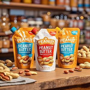 Sachets de beurre <span class=keywords><strong>d</strong></span>'arachide personnalisés purée de fruits confiture sac à presser sauce soja chili pâte de <span class=keywords><strong>tomate</strong></span> recharge bec verseur sac de beurre <span class=keywords><strong>d</strong></span>'arachide - Product Image 5