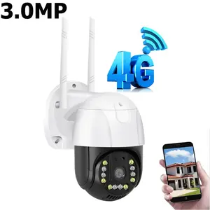 2023 nuova vendita calda 4G Sim Card Camera ad alta risoluzione Ptz Outdoor Camera 3MP Cctv sorveglianza con visione notturna a colori V380