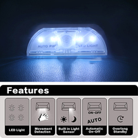 Détecteur de mouvement PIR automatique pour trou de serrure de porte, lampe LED avec capteur de mouvement