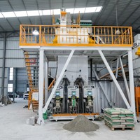 Ligne de production de mortier sec de type tour verticale, installation de mélange automatique de colle à carrelage, gain de place, pour mortier de ciment industriel