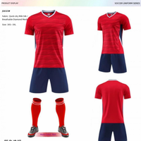 Ensemble de maillots de football en mesh en gros, personnalisable avec logo, pour jeunes, enfants, école, sport, tennis, 2 pièces