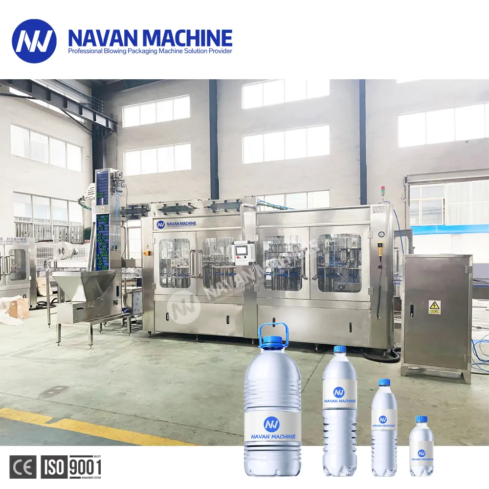 Water Filling Machine for Automatic Small Bottle Aqua Drinking Alkaline Mineral Pure Water Factory Gravity Filling Vavels