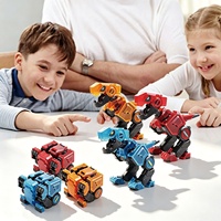 Juguete de Dinosaurio para Armar Yaxin, Robot Dinosaurio Transformable en Bloques, Juguetes de Robots Transformables para Niños
