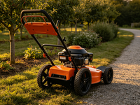 Débroussailleuse autoportée à essence haute puissance, tondeuse à gazon autopropulsée poussée à la main, coupe-herbe