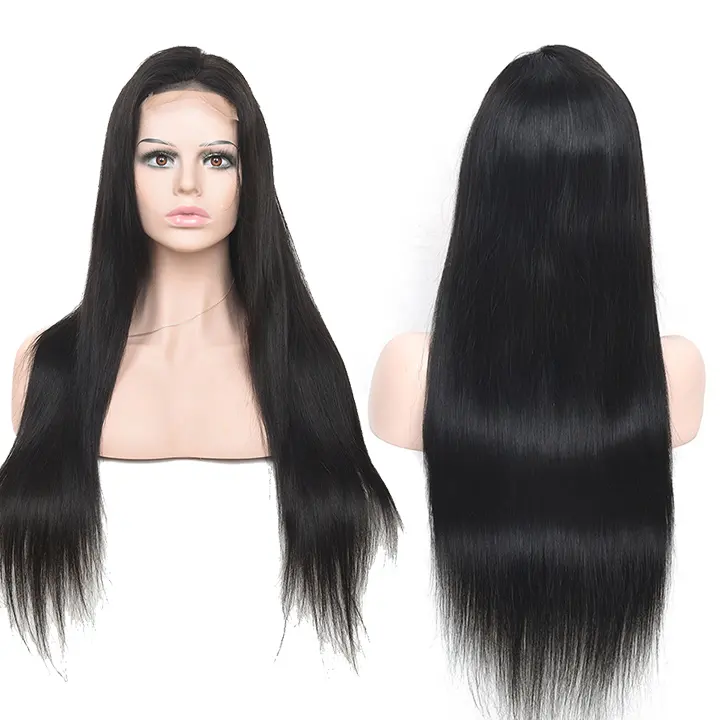 Wig rambut Brasil renda Swiss Wig rambut manusia keriting untuk wanita Wig renda pra pencabutan dengan rambut bayi semua warna