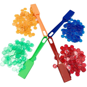 Jeu <span class=keywords><strong>de</strong></span> <span class=keywords><strong>jetons</strong></span> <span class=keywords><strong>de</strong></span> <span class=keywords><strong>bingo</strong></span> magnétiques-Baguettes magnétiques 6 couleurs avec 600 puces métalliques pour compter et trier, activités éducatives - Product Image 6