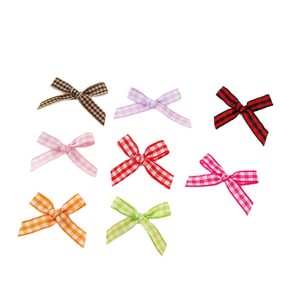 Accesorios de vestir con lazo a cuadros, pinzas para el pelo para ropa infantil, decoración de juguetes, adornos de cinta escocesa a cuadros, venta al por mayor - Product Image 5