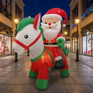 Grand modèle <span class=keywords><strong>de</strong></span> Père Noël gonflable lumineux personnalisable pour les événements d'ouverture <span class=keywords><strong>de</strong></span> centres commerciaux et la publicité <span class=keywords><strong>de</strong></span> la saison des fêtes <span class=keywords><strong>de</strong></span> Noël - Product Image 1