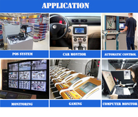 Moniteur tactile industriel à cadre fin 21,5 pouces 18,5 19 23,8 27'' en option Écran tactile capacitif IP65 OEM ODM