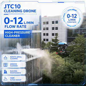 โดรนทำความสะอาดอุตสาหกรรม JTC10 เครื่องฉีดน้ำแรงดันสูงสำหรับทำความสะอาดพื้นผิวภายนอกอาคาร ใช้สำหรับการบำรุงรักษาอาคารสูง - Product Image 1
