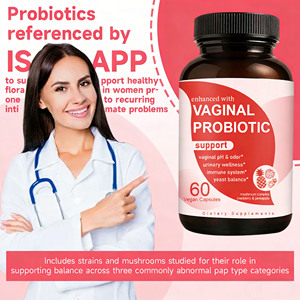 Capsules <span class=keywords><strong>Probiotiques</strong></span> Vaginales <span class=keywords><strong>pour</strong></span> Adultes, Complexe de Champignons, Canneberge, Ananas, Équilibre du pH, Contrôle des Odeurs - Product Image 2