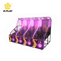 Machine de jeu d'arcade de basket-ball de rue Eplay, machine de tir au panier pour 1 joueur, 5 ballons de basket, écran LED 500W, machine de rebond de basket-ball