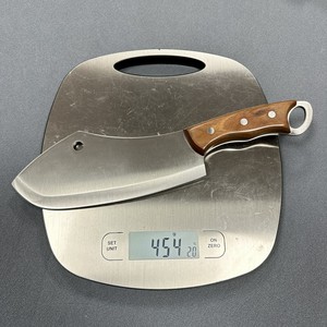 Coltello da Macellaio in Acciaio Inox 48CR, Utensile da Cucina Versatile con Manico in Legno di Mogano Rosso - Product Image 6