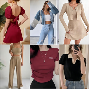 2024 vente en gros vêtements usine Discount Stock vêtements assortis en vrac vêtements expédition Blusas boutique hauts robes balles utilisées - Product Image 2