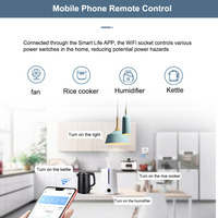 SUMMAO Smart Home Automation 10A Mini Smart Wifi Breaker DIY Switch Support 2 Way Control Tuya Smart Wifi Switch Module