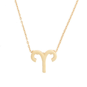 Collar de Moda con Colgante de Aleación Chapado en Oro de 18K, Joyería Géminis, Amuleto Unisex para Amantes de la Astrología, Horóscopo, Aniversario - Product Image 3