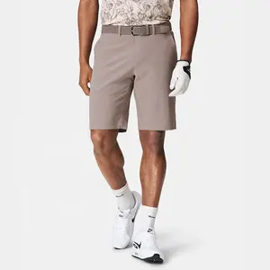 Спортивные 85% из полиэстера, 15%, спандекс, быстросохнущие, быстросохнущие, эластичные мужские шорты для гольфа, на заказ