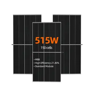 Solar Panels Power 495W 505W 515W High Efficient Mono Photovoltaic Panels for Industries and Home Use
