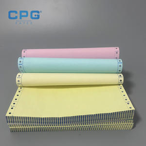 Factory Direct Supply High Whiteness Carbonless <b>Paper</b> Jumbo <b>Roll</b> 50gsm 4 Ply NCR <b>Paper</b> Logistics Shipping Label Stock - Product Image 1