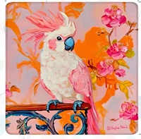 Tapis de Mahjong de Luxe à Motif Crabe Nautique, Cadre Rayé Bleu Clair, Housse Souple Anti-Rayures pour Soirées de Jeu en Intérieur