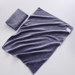 Elegante <span class=keywords><strong>Set</strong></span> di <span class=keywords><strong>asciugamani</strong></span> per Hotel in microfibra di colore solido per camere e resort di lusso tessuto per ospitalità antimicrobica - Product Image 6